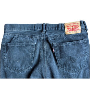 Levi’s 505 Red TabBlack Vtg WashJeans Mens 36x34 Straight Leg Classic Denim
